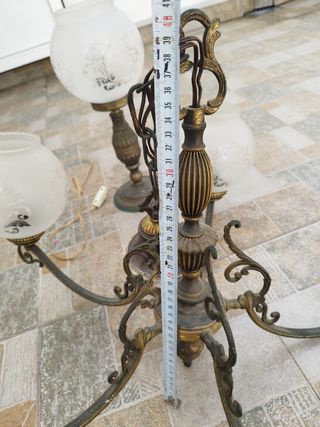 Lámpara techo bronce 5 luces