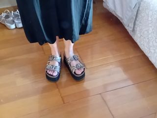 Sandalias plataforma serpiente