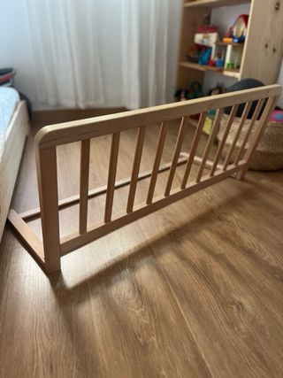 Barrera cama niño madera