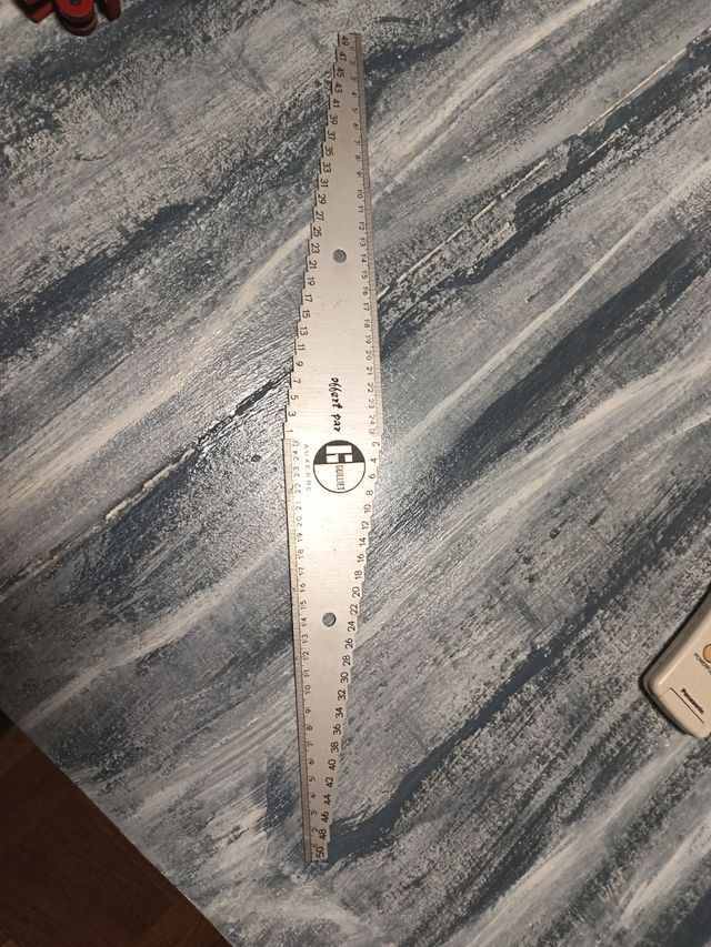Regla de metal 50cm para tupi
