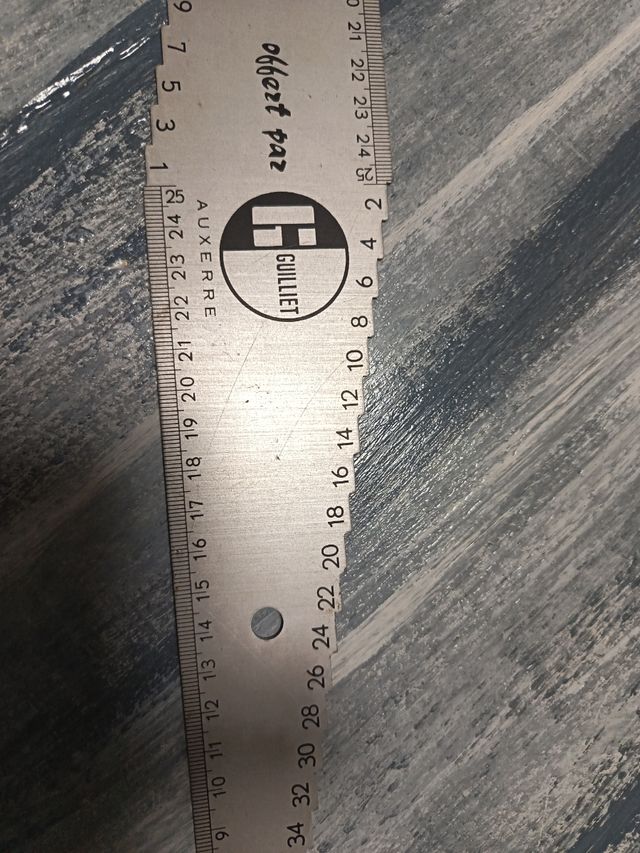 Regla de metal 50cm para tupi