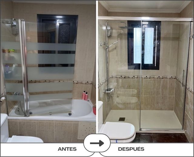 SUSTITUCION BAÑERA POR DUCHA