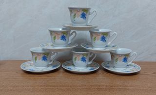Juego café porcelana azul y blanco