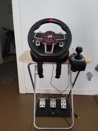 Volante FR-TEC + Pedales + Cambio de marchas PS4