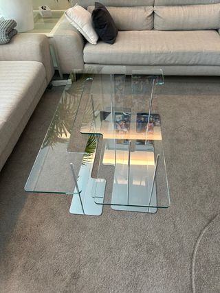 Mesa centro cristal moderna Tonelli Design