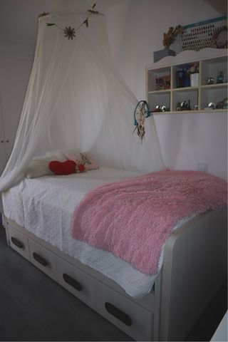 Cama nido blanca con cajones