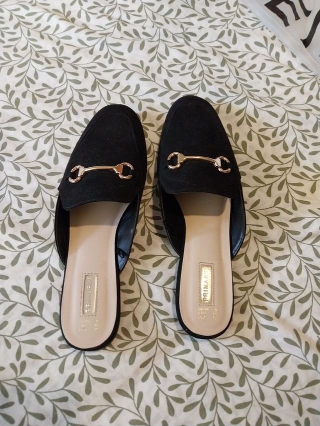 Zapatos planos Primark negros, talla 41