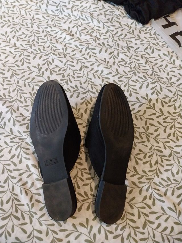 Zapatos planos Primark negros, talla 41