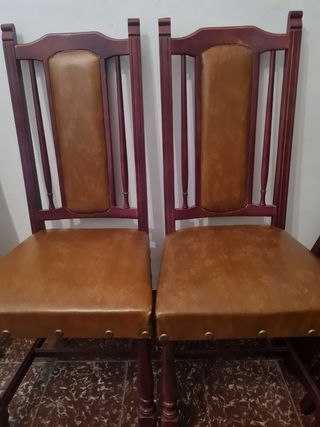 6 Sillas Comedor Madera Marrón