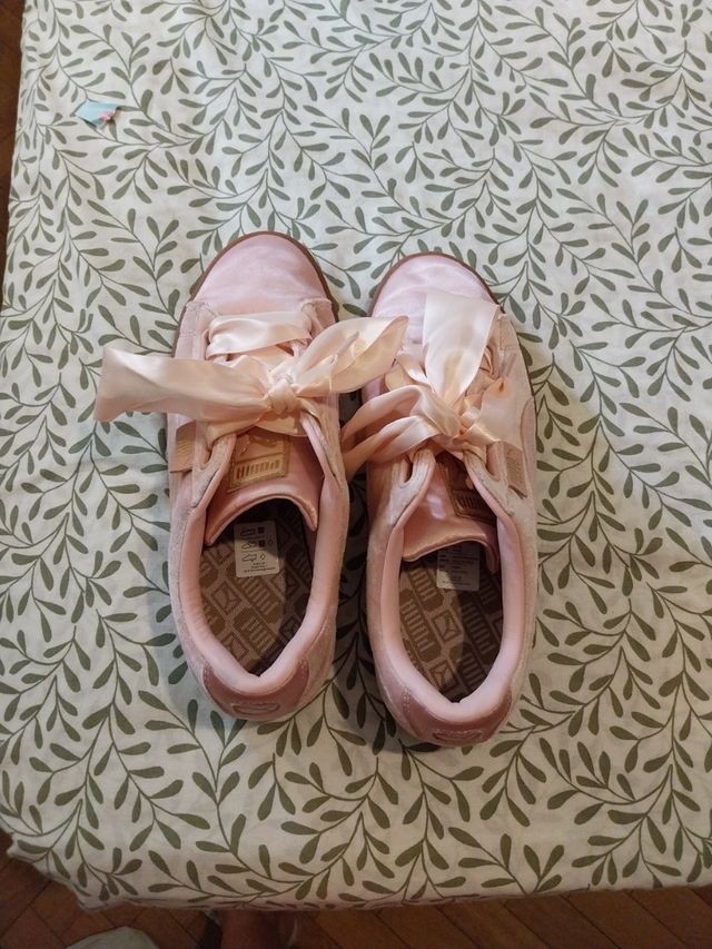 Zapatillas Puma rosa terciopelo 41