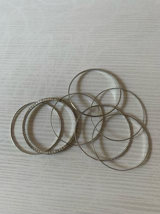 Set 7 bracciali color argento