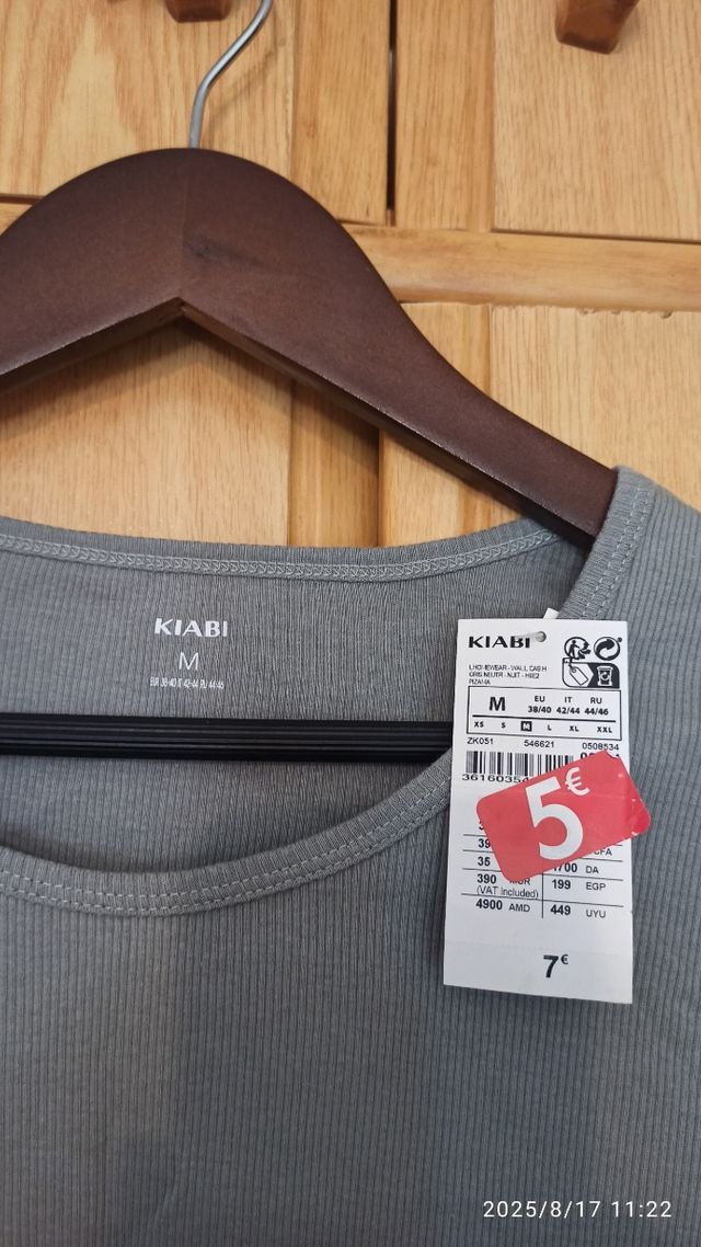 Camiseta mujer manga larga ajustada