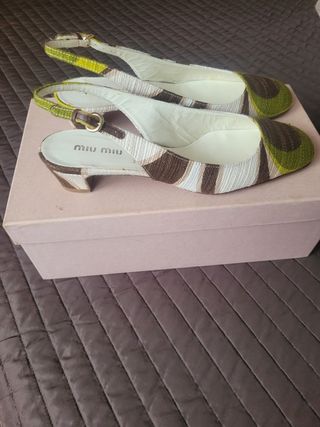 Zapatos MIU MIU - Marrón y Verde