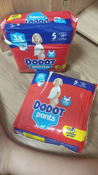 Pañales Dodot Pants Talla 5 ' 16 € los dos paquete