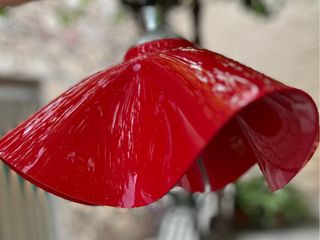 Lámpara techo vintage roja