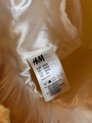 Gorro blanco pelo sintético