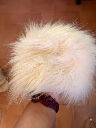 Gorro blanco pelo sintético