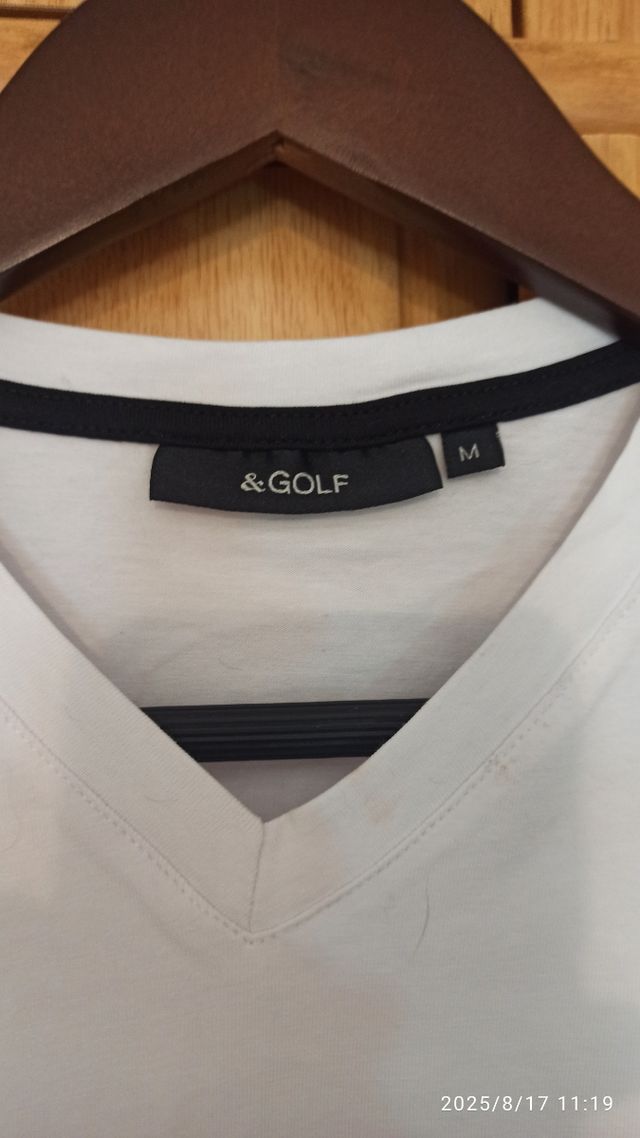 Camiseta hombre blanca Golf Israel