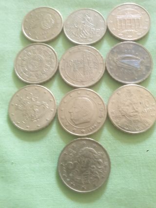 10 Monedas 10 céntimos Europa