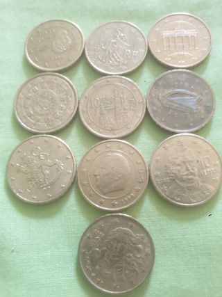 10 Monedas 10 céntimos Europa