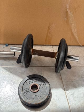 Halteres 2kg - Barra + Discos