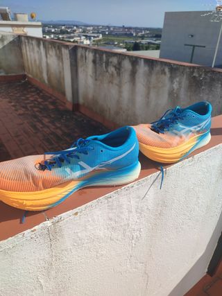 Zapatillas Asics Metaspeed Sky+ Azul-Naranja