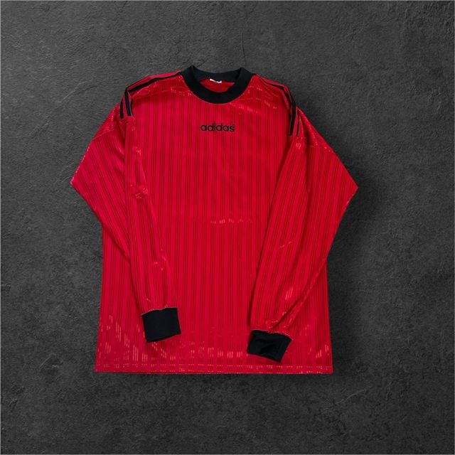 Camiseta Adidas Vintage Roja - L Manga Larga