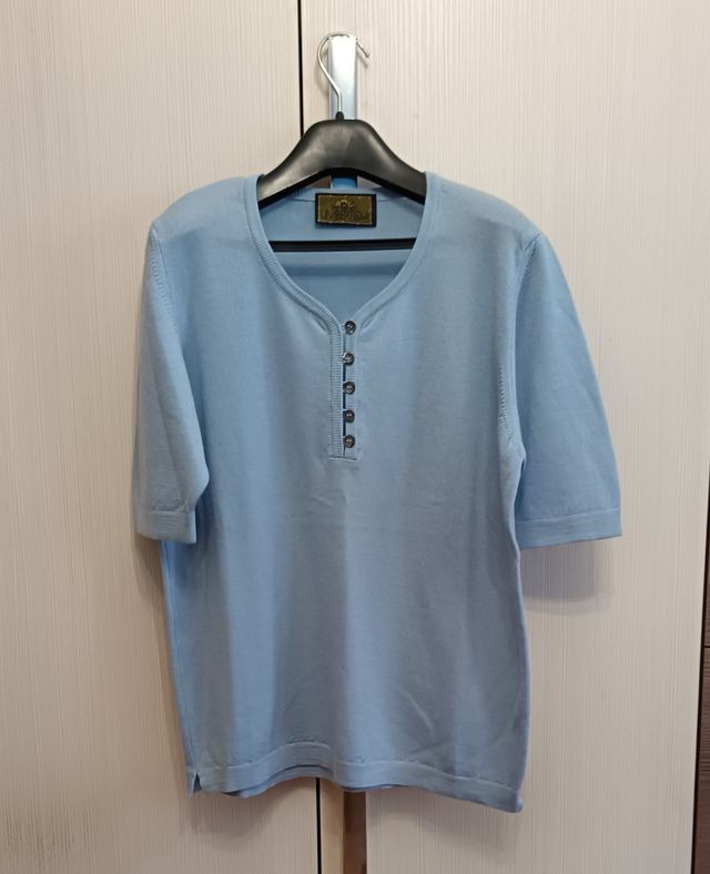 Blusa Azzurra Lana Vintage