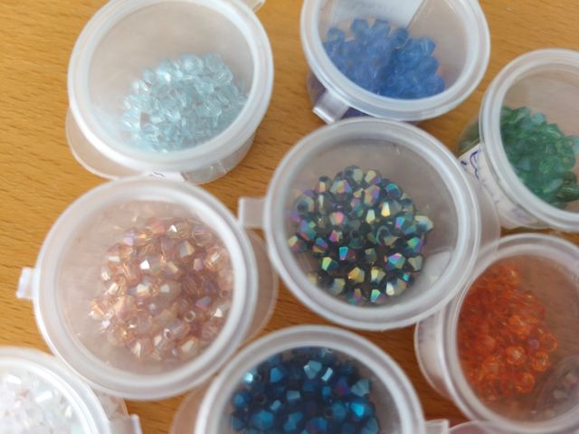 25 Cajitas Abalorios Tupi