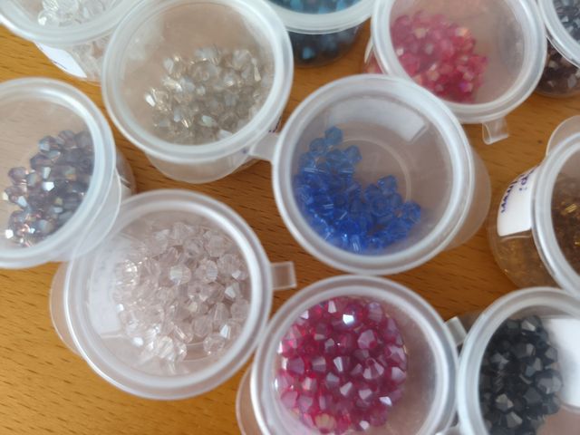 25 Cajitas Abalorios Tupi