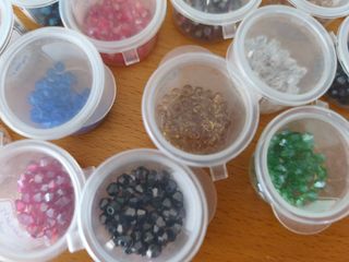 25 Cajitas Abalorios Tupi