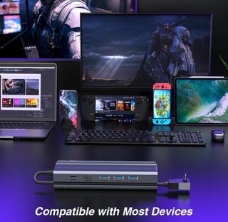 Docking Station Steam Deck,6 en 1,4K@60Hz Ethernet