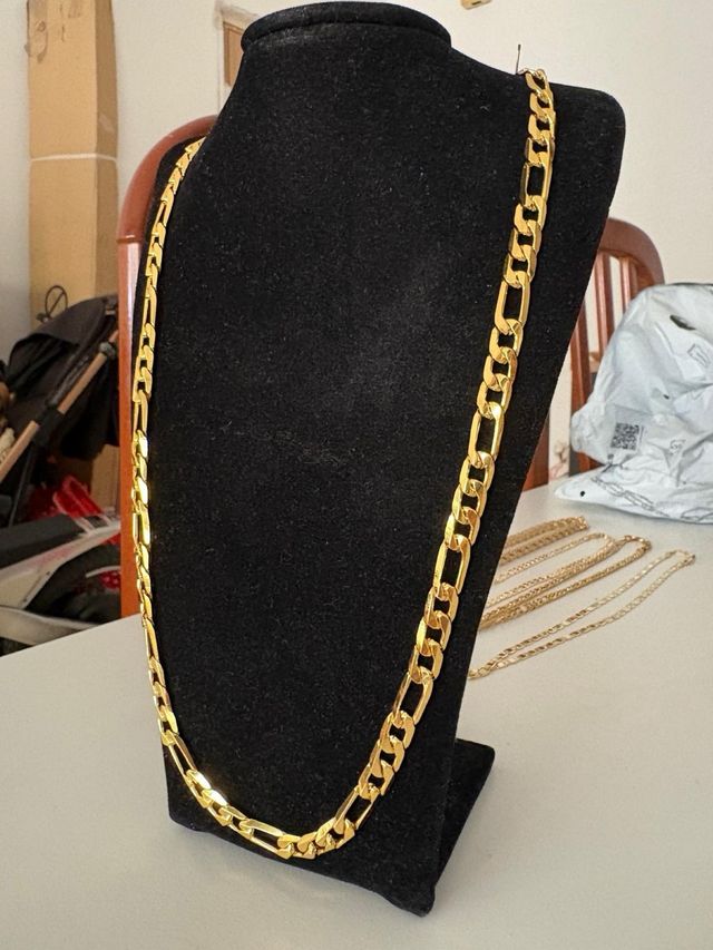 Cadena bañada en oro 18k