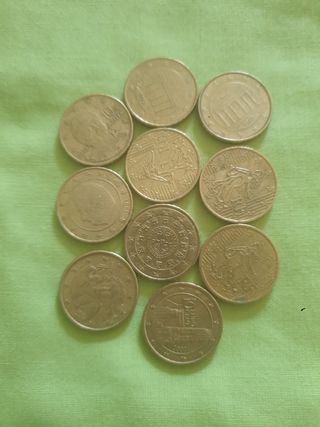 10 Monedas 1€ Europa