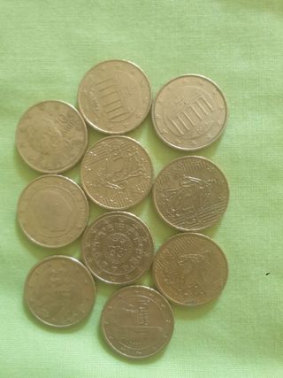 10 Monedas 1€ Europa