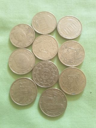 10 Monedas 1€ Europa