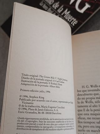 El pasillo de la muerte de Stephen King 