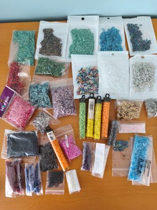 Abalorios de cristal multicolor