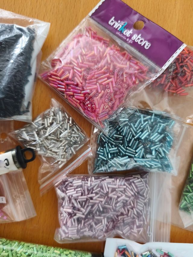 Abalorios de cristal multicolor