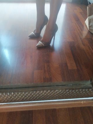 Tacones Roberto Botella ante marrón