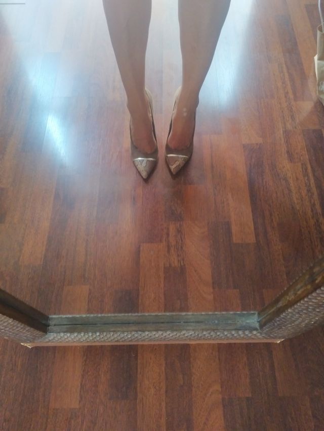 Tacones Roberto Botella ante marrón