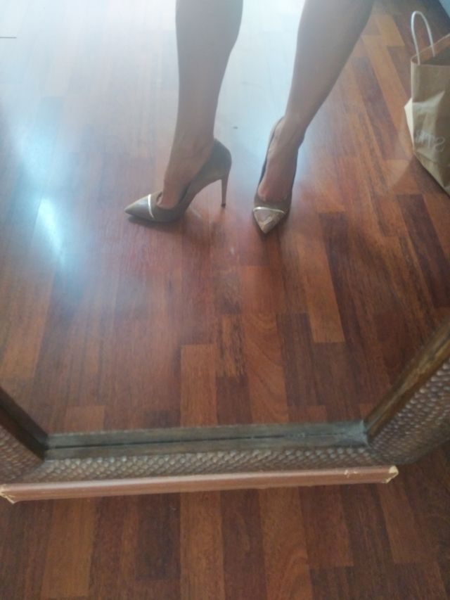 Tacones Roberto Botella ante marrón