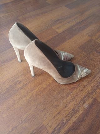 Tacones Roberto Botella ante marrón