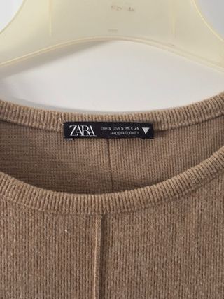 Vestido Zara marrón - manga corta