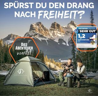 Tienda campaña 2 pers. verde