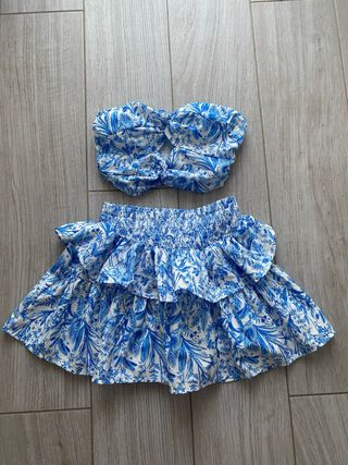 Completo Shein blu - Top e gonna