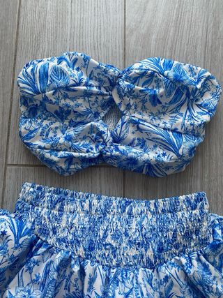 Completo Shein blu - Top e gonna
