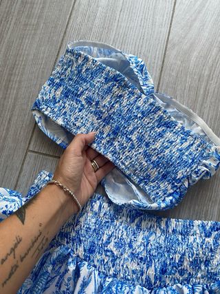 Completo Shein blu - Top e gonna