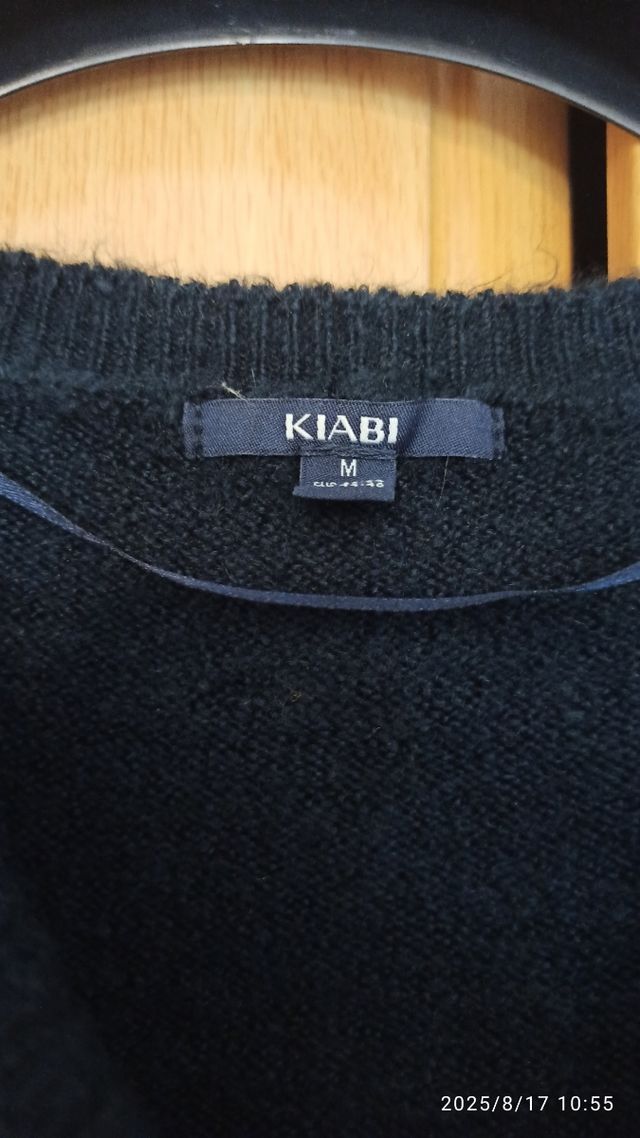 Vestido azul oscuro punto cálido