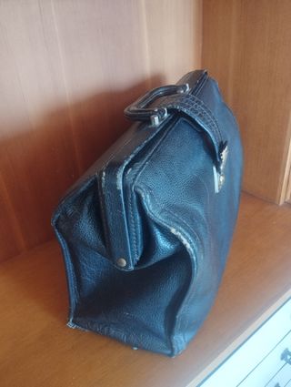 Bolso médico vintage piel